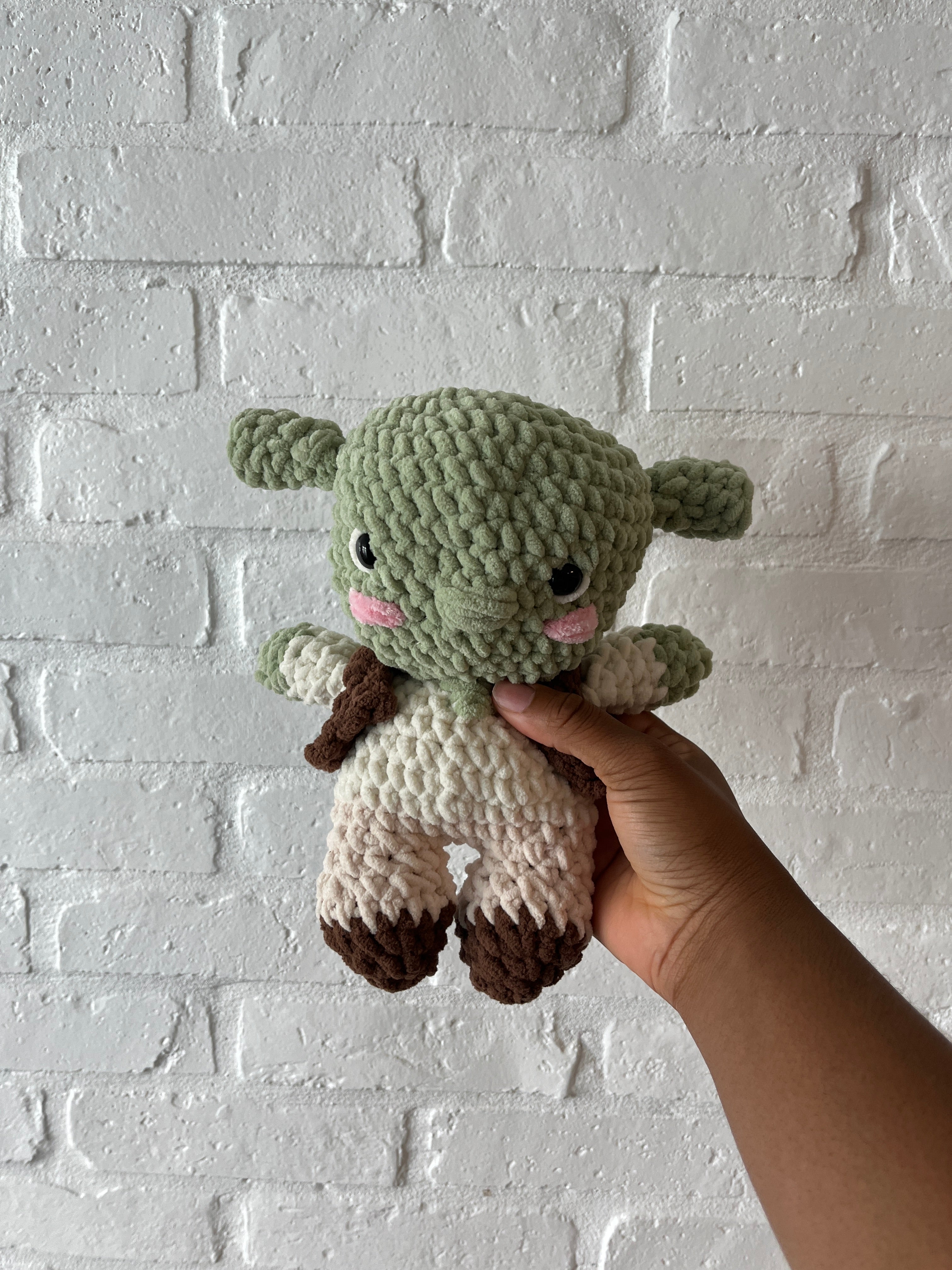 Mini Ogre Crochet Plushie Hand-Sized Ogre Cuteness