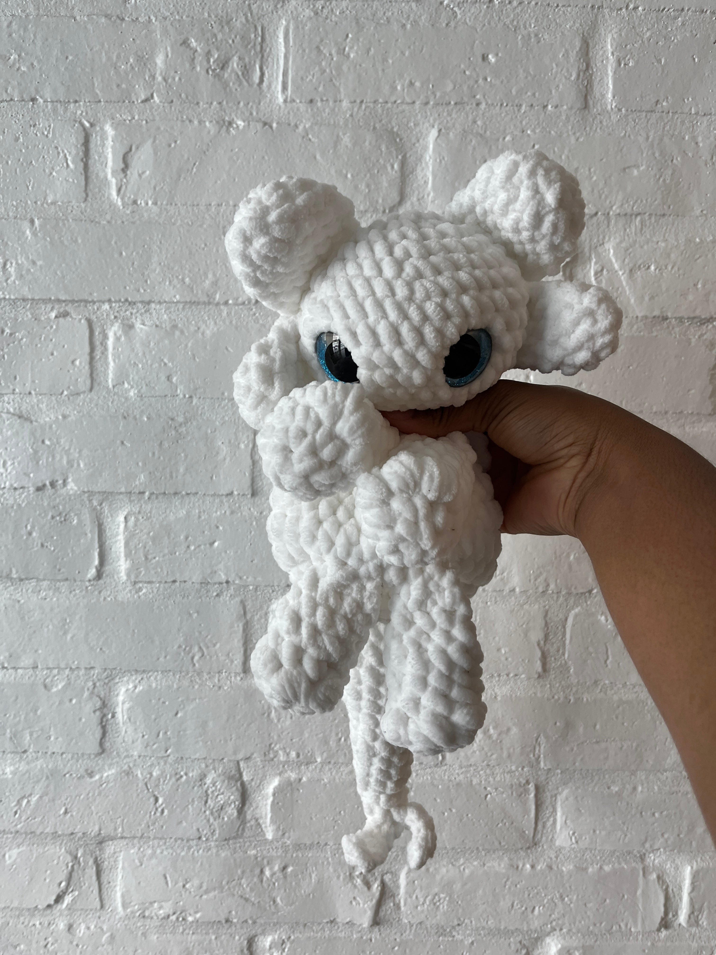 Hand-Crocheted Light Fury Plushie — Perfectly Pocket-Sized!